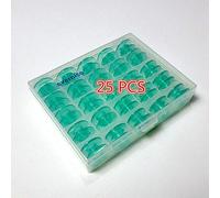 Box of 25 Clear Green Bobbin for Husqvarna Viking Designer Platinum, Interlude+