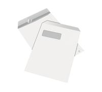 Box of 250 Q CONNECT C4 Envelopes + Window 90gsm White Self Seal + FREE 24H DEL