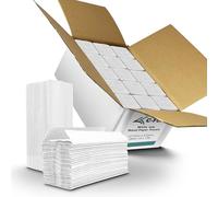 Box of 2640 C-Fold Paper Towels White (15 Sealed Packs of 176) 1Ply Hand Paper Towels Sheets 310mm x 217mm. Easy Pinch Dispenser Compatible | Kitchen, Catering, Bathroom, Restroom, Janitorial