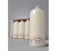 Box of 4 Chapel Candles 7cm x 17.5cm