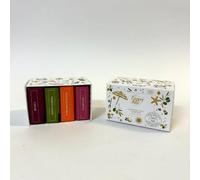 Box of 4 Natural Soaps Campos de Ibiza - Lemon Verbena, Mandarin, Fig and Cedar - Olive and Coconut Oil Vegetable Soaps - Palm Oil Free - Paraben Free- 4x100g