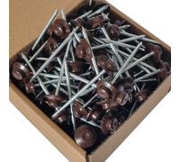 Box Of 400 - Brown Onduline Roofing Nails Fixings For Corrugated Bitumen Roofing Sheets
