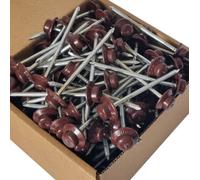 Box Of 400 - Red Onduline Roofing Nails Fixings For Corrugated Bitumen Roofing Sheets