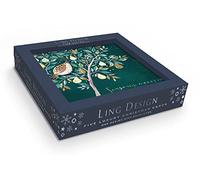 Box of 5 Luxury Partridge Pear Tree Embellished Christmas Cards Xmas Card Boxes XBRL810