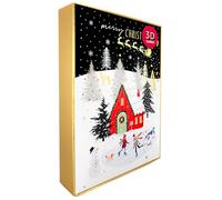 Box Of 5 Pop Up 3D Ice Skaters Fun Christmas Cards Xmas Card Boxes