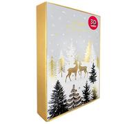 Box of 5 Pop Up 3D Magical Reindeer Love Christmas Cards Xmas Card Boxes XHH003