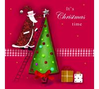 Box of 5 Second Nature First Noel Santa and Tree Greeting Cards