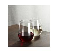 (Box of 50) Unbreakable Tritan Stemless Wine Glasses 390ml