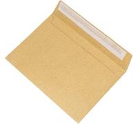 [Box of 500] C6 Envelopes Strong Manilla Plain 80gsm Self Seal A6 Adhesive Paper Pockets Cash Funds Charity Secure Design Brown Envelopes | Self Seal Wages School Office Stationery Supplies