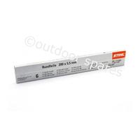 Box of 6 Genuine 5.5mm Stihl Chainsaw Files For .404 Chains ST5605 772 5506