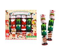 Box of 6 Racing Christmas Crackers Festive Family Fun Wind Up Rudolph Toy North Pole Race Game Perfect for Christmas Day Dinner Table Xmas Crackers Ch