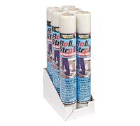 Box of 6 Roll & Stroll Hard Surface Protector - Self Adhesive Floor Protection for Dirt, staining and spillages - 600mm x 25m - Clear Branded Film