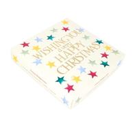 Box Of 8 Emma Bridgewater Christmas Cards Shining Stars Happy Christmas Cards - Xmas Packs - By Emma Bridgewater - Festive Design, Eco-Friendly, Heartfelt Messages, Vibrant Colours, Keepsake