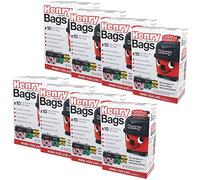 Box of 8 x Packs of 10 x Genuine Henry bags - NVM-1CH Genuine Hepa flo dust bags - Fits all 160-300 sized tubs - Henry Hetty James Basil