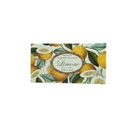 Box of Florentine lemon soap, pack of 3 rectangular handmade soaps, 3 x 125 g