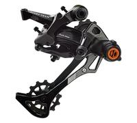 Box One Prime 9 X-Wide Rear Derailleur Bicycles MTB Hanger Non-Direct Mount for Mountain Bike, Cycling Finished Gloss Hard Onyx Sealed Bearing Pulleys | Black