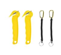Box Opener, 2 Portable Box Openers with 2 Retractable Straps, 4-Piece Set for Cardboard, Packaging, and Daily Use, Compact and Convenient Tool for Warehouse and Home
