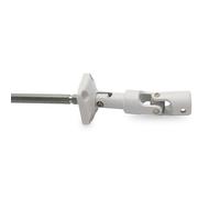 Box Outlet White - Box Slot Outlet Box Outlet - Offset Guide 6-Point Joint 7 - Length 175 mm - 30° Angulation - D841N for Roller Shutters - French Quality - Carpentry Blind