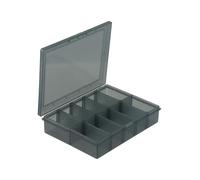 Box - Parts Storage Plastic for Removable Organizer Craft Gadget Bolts Drill with Electronic Components Screws Grid Dividers for Workshop Garage Bits or Operation(B)