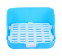 Box Rabbit Potty Toilet Guinea Pig Poop Tray Coop Animal Thing Rabbits Rabbit Bin Small Guinea Pig Cage Dog Rabbit Tunnel Bunny Pigs Liners Feeder Pet Hay Sky-blue