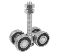 Box Rail Hangers - 4 Wheel Heavy Duty Trolley, Lightweight Roller Assembly, Reliable Track Hardware Sliding Shed Doors, Sturdy Parts Barn Gate | Long Lasting Roller Accessory For Garage Workshop