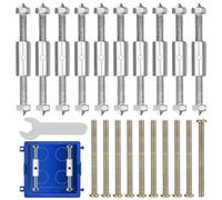 Box-Repair-Support-Mount, 10 Pieces Junction Box Screws, Socket Repair Junction Box Support Bar Bottom, Electrical Project Enclosure Cassette Switch Screws Accessories Tool
