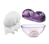 Box Resin Mold | Heart Shaped Storage Box Silicone Mould | High-Temperature Resistance Heart Casting Trinket Organizer Mould for Clay Craft Home Ornament Flower Pot Making