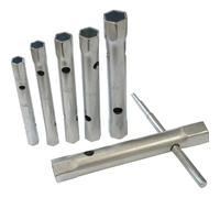 Faithfull FAISPBOXSET6 Box Spanner Set 6 Piece 8-19mm + Tommy Bar