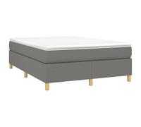 Box Spring Bed Frame Mattress Foundation Upholstered Bed Base Fabric vidaXL