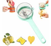 Box Storage Kitchen Peeler, Varietyan Vegetable Peeler with Catcher, Peeling Knife with Storage Box, Double-Sided Stainless Steel Multi-Function Peelers Machine for Home Kitchen, Cooking (Green)
