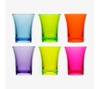 Box x 24 Reusable Plastic Shot Glasses 25ml - Polystyrene CE Stamped to Rim