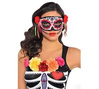 (BOX6) D.O.T.D Half Mask - Day Of The Dead
