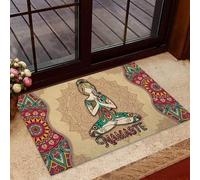 Boxbit Door Mat Entrance door matts indoor Attractive Namaste Yoga Design Doormat Area Rugs home decor