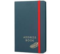 Boxclever Press Small Address Book with 432 Spaces. Address Books with Alphabet Index hardback, Pocket & Change of Address Labels. Perfect Gifts for Women 21 x 13 cm