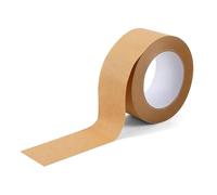 BoxDirect® 1 Roll Eco Kraft Paper Tape - 48mm x 50m - Strong Self-Adhesive Parcel Tape - Recyclable, Biodegradable, Easy Tear Brown Paper Tape for Packaging, Shipping & Framing