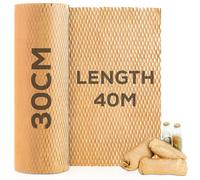 BoxDirect® Honeycomb Packaging Paper Roll 30CM x 40M - Ultimate Packing Paper & Cushioning Wrap for Moving House, Shipping Fragile Parcels - Eco Friendly Bubble Wrap Alternative