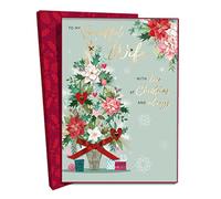 Boxed Beautiful Wife Embellished Luxury Lavish Christmas Card Large Xmas Cards KCSNXLB058