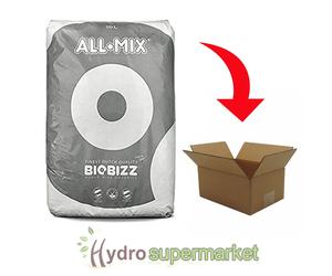 BOXED - BIOBIZZ ALL MIX ORGANIC SOIL 50L FERTILIZED SOIL FOR LESS NUTRIENT FEEDS