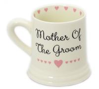 Boxed Ceramic Heart Wedding Favour Gift Mug ~ Mother Of The Groom