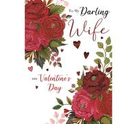 Boxed Darling Wife Embellished Valentine's Day Greeting Card Keepsake Cards