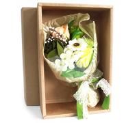 Boxed Hand Soap Flower Bouquet - Greens