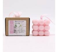 KDMD Boxed Jasmine & Patchouli Massage Soap Bars for Skin Detox & Firming in Pink