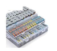 Boxed Kit Lever Wire Connectors Quick Electrical Splicing for Compact Inline Terminals Block 1 in 1 out Junction box IDGTTLDF(Boxed 50PCS T Mix)