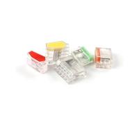 Boxed Quick Wire Connectors plug-in Compact Home wiring cable connector 2/3/4/6/8 pin Conductor Terminal Block IDGTTLDF(253Green(37PCS))