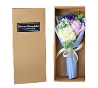 Boxed Soap Carnation Flower Floral Bouquet for Ideal for Her Valentines Day, Mothers Day, Birthday, Christmas