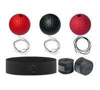 Boxed Training Balloon with Headband Head Training Boxing Ball Coordination Tank One Appearance Hand Set Headband for Boxing Reflex Boxing Equipment for ADU