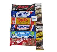 Boxed Treatz Hot Chocolate Gift Set with 8 Flavoured Sachets, 25g Each, Christmas Hamper Collection with Neapolitan Chocolate