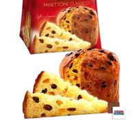 Boxed Treatz Italian Traditional Panettone Cake with Candied Fruit and Sultanas, Original Christmas Dessert, 500g