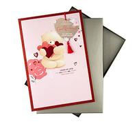 Boxed Valentine Card for Girlfriend from Hallmark - Cute Forever Friends Design with Detachable Keepsake