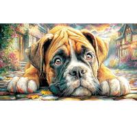 Boxer 1000 Pieces Jigsaw Puzzle Recycled Paper Educational Game Challenge Fun Present & Activity for Home for Adults Kids 70x50/1000pcs